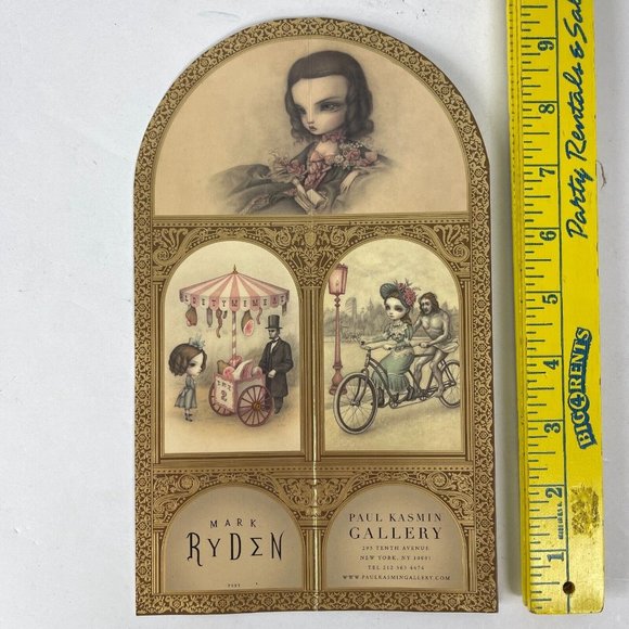 Mark Ryden The Gay 90s Tri-Panel Stand Invitation 2010 Paul Kasmin Gallery NYC - Picture 3 of 10
